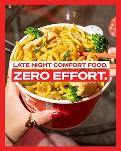 Late night hunger? Skip the snacks, you deserve real food and great taste. Prepared fresh, cooked with fire, served hot and packed with flavour. When everything else is closed, Noodle Box delivers. Order now! | Noodle Box