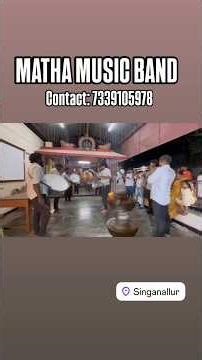Coimbatore Matha Music Band In Ramanathapuram COIMBATORE Contact: 7339105978 #bandmusic #coimbatore