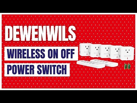 DEWENWILS Remote Control Outlet Plug Wireless On Off Power Switch