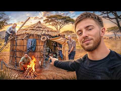 4 JOURS POUR SURVIVRE ET CONSTRUIRE UNE CABANE DANS LA SAVANE ! (avec mes frères)