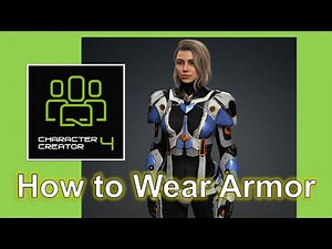 CC4 - How to Wear Armor - Character Creator 4 Tutorial #cc4 #armor #3dmodeling #charactercreator4