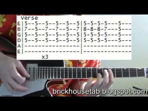 The Commodores Brick House Guitar Lesson Chords & Tab Tutorial