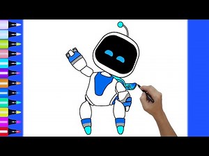 EASIEST WAY TO DRAW ASTRO BOT! EASY DRAWING ASTRO BOT PS5 GAME HOW TO DRAW #drawing #astrobot