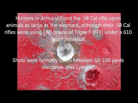 .58 Cal 1863 Zouave rifle with 150 grains of black powder