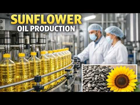 Sunflower Oil Making Process in Largest Factory (Must Watch)