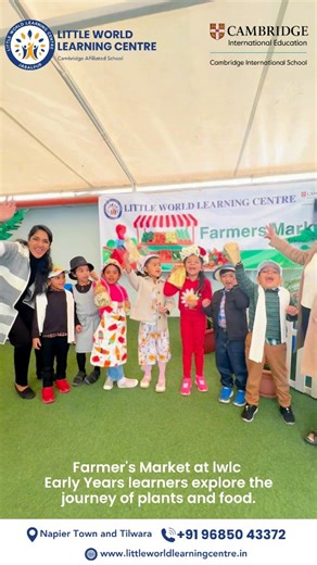 Little World Learning Centre on Instagram: "Farmer's Market at LittleWorldLearningCentre 🌸 Our Early Years learners at LWLC recently had an immersive Farmers Market experience, exploring the journey of plants and food! 🥕🌽 They learned about sustainability, healthy eating, and even got to be vendors, developing critical thinking, communication, and collaboration skills. A big thank you to our amazing parents for joining in on the fun and appreciating the school's efforts to provide authentic r
