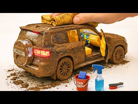 The surreal cleaning process of a 1:24 scale Lexus $580 Jeep After an Extreme Off-Road Adventure 🔥
