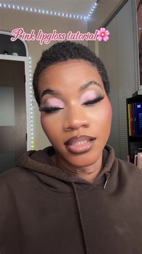 PINK LIPGLOSS TUTORIAL 🤍@NYX Professional Makeup @JELLIWINK COSMETICS @PLOUISE #creatorsearchinsights #pinklipgloss #lipglosstutorial #pinklips