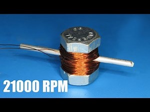 21000RPM super high speed dc brushed motor , How to make a powerful motor