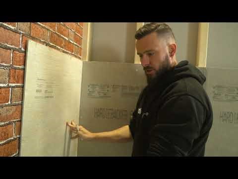 Installing HardieBacker® 6mm onto a masonry wall as tiling backer