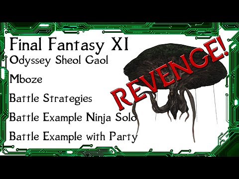 FFXI - Odyssey Sheol Gaol Mboze Strategies and Battle Examples