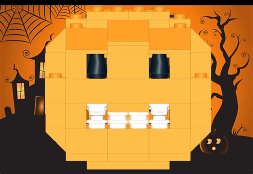 LEGO MOC-147946 Glowing halloween pumpkin (City 2023)
