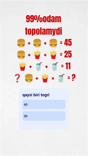 Telefonni to‘xtat! 3 soniyada topa olasanmi? 🤯#maths#test