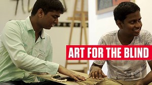 563K views · 1K reactions | Siddhant Shah has found a unique way for art enthusiasts who are blind to experience art! #OMGIndia | HISTORY | Facebook