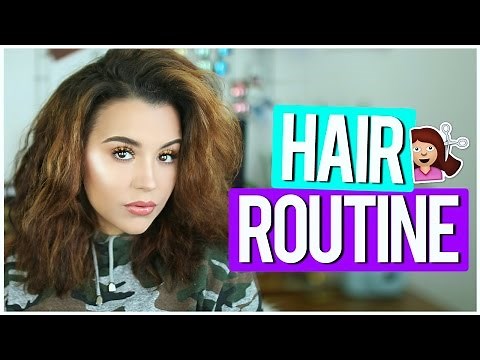 HAIR ROUTINE | HOW I STYLE MY THICK FRIZZY HAIR!