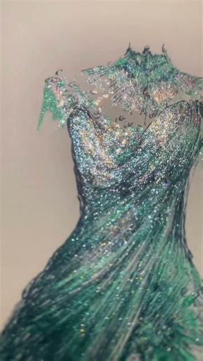 Hand-Drawn Haute Couture Dress Sketch Tutorial