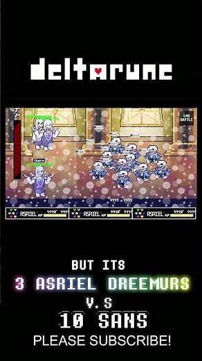 3 ASRIEL DREEMURS VS 10 SANS DELTARUNE/UNDERTALE FIGHT?! #deltarune #undertale #fyp #fypシ #gaming