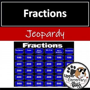 Fractions Jeopardy Style Game