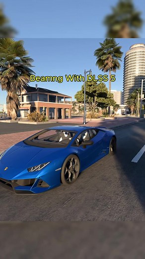 BeamNG Drive realistic car mod with DLSS5 — looks real