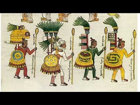 Codex Mendoza - an Aztec codex - created about twenty years after the Spanish conquest of Mexico