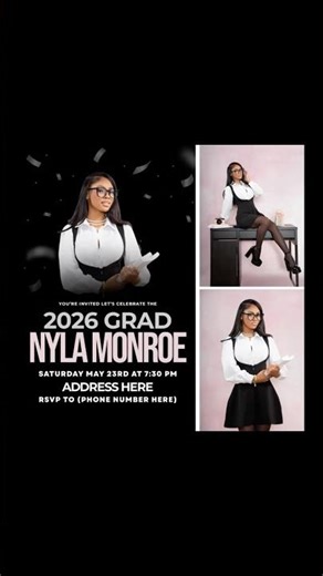 Graduation Invite Canva Template | Class of 2026