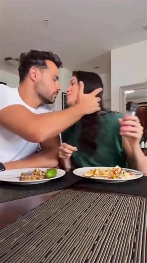 Video of a couple try the making out trend while eating there food | GreedyWho #viral #hindi #shorts