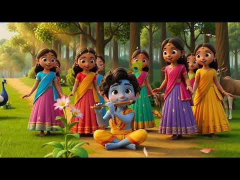 जब कृष्ण की बांसुरी बज पूरा वृंदावन झूम उठा! ❤️✨”👉 “Krishna’s Flute Magic 😍 | Vrindavan Came Alive!”