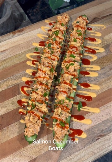 Salmon Cucumber Boats — Easy High-Protein Low-Carb Recipe