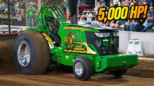 7.1K views · 137 reactions | EPIC Pro Stock Tractor Pulling in Milledgeville, IL - Carroll County Fair 2025!! #BSTP #tractorpulling #prostock #johndeere #fblifestyle | Badger State Tractor Pullers | Facebook