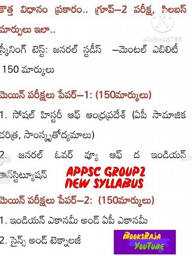 APPSC Group2 New syllabus 2023