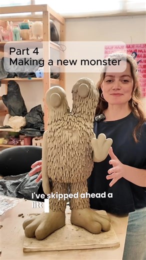 Clay Monster Creation: A Ceramic Artist's Work