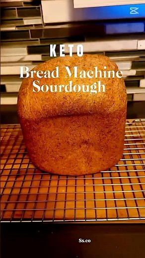 You won't believe this KETO TRUE SOURDOUGH made in a bread machine. #ketobread