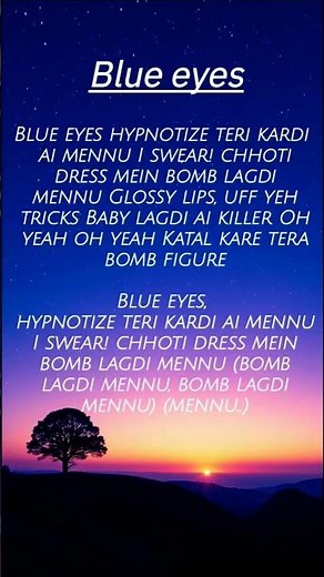 Blue eyes song [Lyrics]