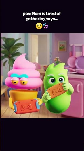 Mom is tired of gathering toys! 🎲 #Shorts #KidsMath