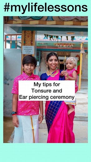 Anupama Kumar Vijay Anand on Instagram: "Double tap to show some love. Your baby’s tonsure and ear boring ceremony can be an overwhelming experience here are few tips and tricks to help. Things to pack ❇️Clothes for baby ❇️Bath towel ❇️Baby diaper ❇️Earrings that have the regular back and not Bombay screw type if you are going for the traditional piercing and not gun shot ❇️Any other jewels for baby ❇️Prilox numbness ointment (check with your doctor too) ❇️Baby wash, Bucket and mug for bath ❇️Po