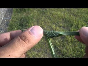 ススキでバッタを折ってみよう！