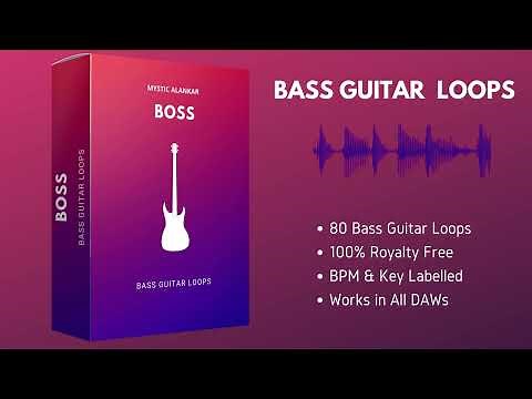 Bass Guitar Loops | Bass Sample Pack | Groovy Bass Lines | Royalty Free