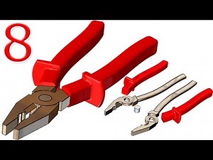 8- Project 19| Pliers 1 |SolidWorks Tutorial : insert joint pin