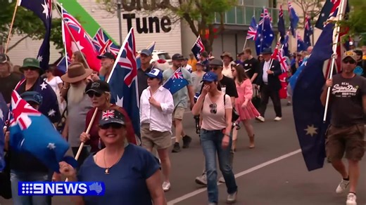 Here in Adelaide's CBD, more than a thousand people flooded the city for rallies today. Two very different protests in action, only streets apart, but police were impressed with the crowd behaviour. #9News | 9 News Adelaide