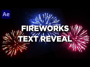 Firework Text Reveal in After Effects - No Plugins Required | Text Animation After Effects