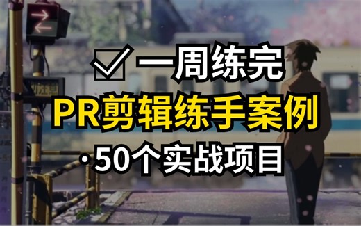 【2024最新PR教程】50个PR练手实战项目，练完即可就业兼职，从入门到进阶，基础到精通，你想要的全都有，建议码住！！