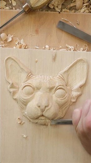 Sphinx. Wood carving, Pyrography #woodworking