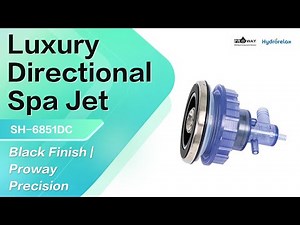 Luxury Directional Spa Jet 🌊 Black Finish | Proway Precision