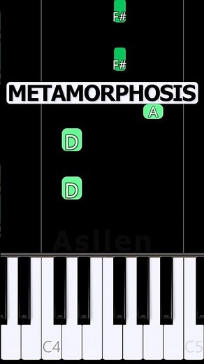 METAMORPHOSIS | piano tutorial