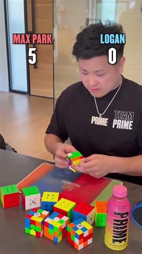 Rubik's Cube Challenge: Max Park Vs. Logan Paul #RubiksCube #LoganPaul #MaxPark #Challenge