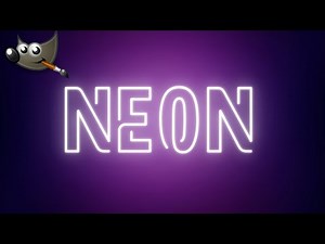 Gimp Tutorial Neon Text Effect