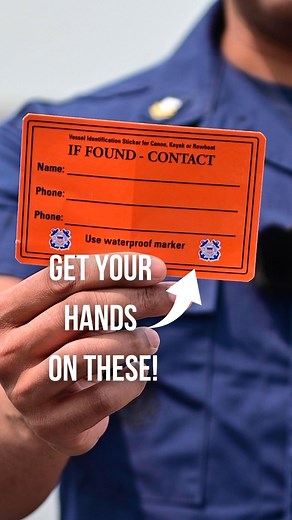 29K views · 1.9K reactions | Get Your Hands on One of These!  ‘If Found’ Stickers can assist you in retrieving your goods lost at sea and the Coast Guard at ensuring your safety! Visit your local Coast Guard station to grab some or order your own stickers online! Order yours by following the link in our bio!  by PA2 Ryan Noel #USCG #USCoastGuard #BoaterSafety #Boston #Massachusetts | U.S. Coast Guard Northeast | Facebook