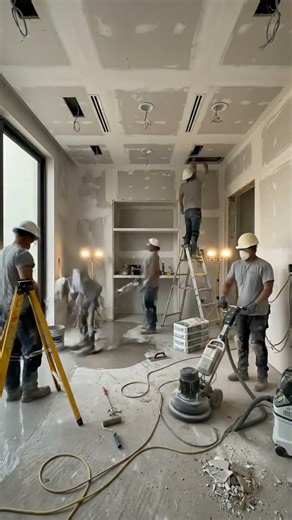 Transforming a dusty room into a luxurious home office! 🤯💼