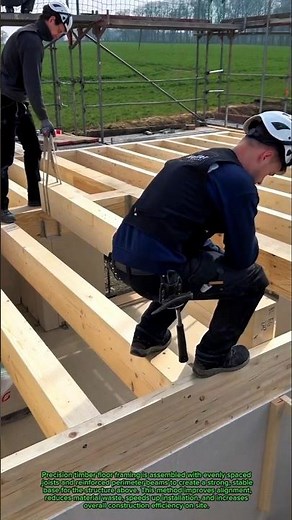 Insane Timber Floor Framing Technique Speeds Up Modern Home Construction