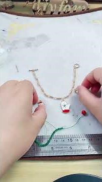 Make a Christmas Wire Wrapped Bracelet! 🎄✨